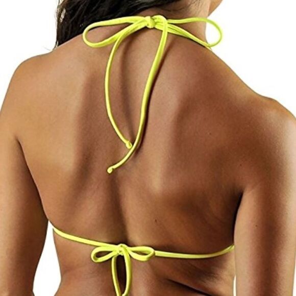 California Waves Halter Bandeau Bikini Top (D7) - Picture 2 of 7